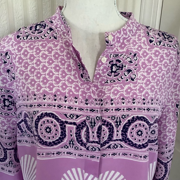 J. Crew Point Sur 100% Silk Blouse Size S - Picture 3 of 9